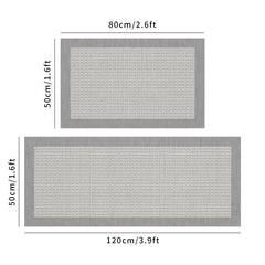 2-Pack Durable Kitchen Floor Mats, Non-Slip & Waterproof