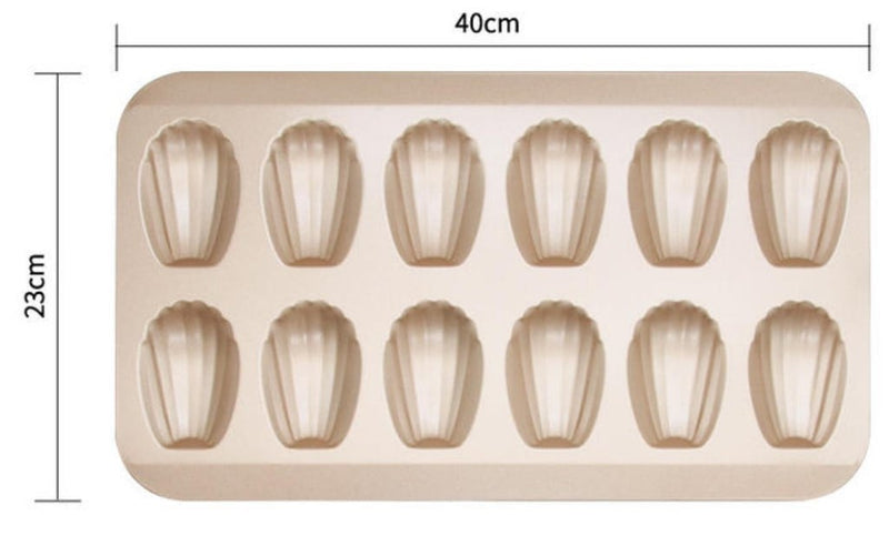 Thick Non-stick Bakeware Cake Mold Set with Madeleine Mold