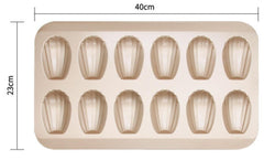 Thick Non-stick Bakeware Cake Mold Set with Madeleine Mold